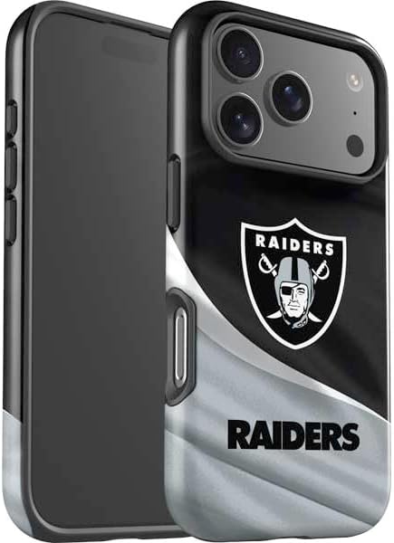 Skinit Impact Phone Case Compatible with iPhone 17 Pro Max - Officially Licensed NFL Las Vegas Raiders Design