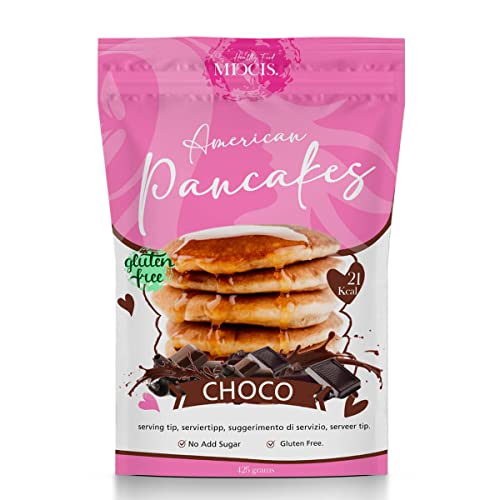 Pancake Mix - Pfannkuchen - Proteïne Pancakes - Glutenfreies Rezept - 500 gram - 32 Stück - Backmischung (Schokolade) Cover