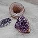 Top Plaza Natural Amethyst Geode Cave Healing Crystal Stones Rock Cluster Druzy Witchcraft Raw Amethyst Gemstone Specimen (0.18-0.33 Pound)