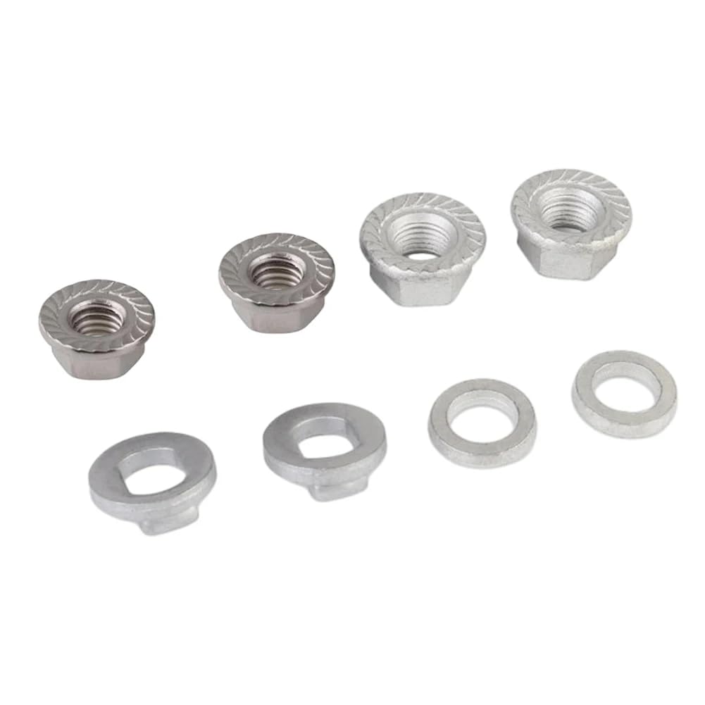 Kit écrou De Blocage Moyeu Vélo électrique 12 Mm (arrière) - Avec Rondelles Et Cache-écrous - Pour Moteur Hub