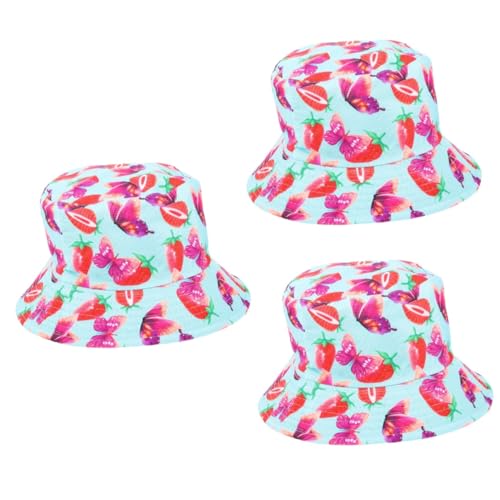 Chapeau de pêcheur femme tissu respirant ultra léger lot de 3 casquettes à motif