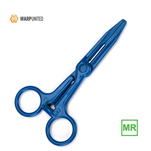 5-Pack Betor MRI Safe Full Plastic Disposable Hemostat Forceps Non-Ferrous Straight 5.7 inch Length