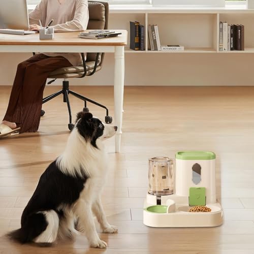 Auto Feeder Futterspender | Wasserspender für Haustiere | Katzenfutter und Wasserspender Set | Automatischer Futterspender und Tränke | Katze Auto Food Dispenser Bowl | Futterspender für