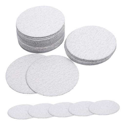 Mikikit Sanding Discs 80 Grit Sandpaper for Angle Self-Adhesive Sanding Discs for Wood Metal Plastic