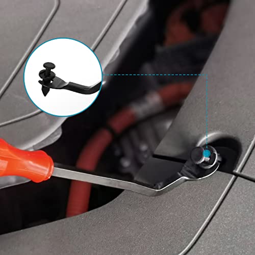 860Pcs Car Retainer Bumper Clips and Fastener Remover Kit 25 Sizes Auto Push Pin Rivets Door Trim Panel Clips for GM Ford Toyota Honda Acura Chrysler Red
