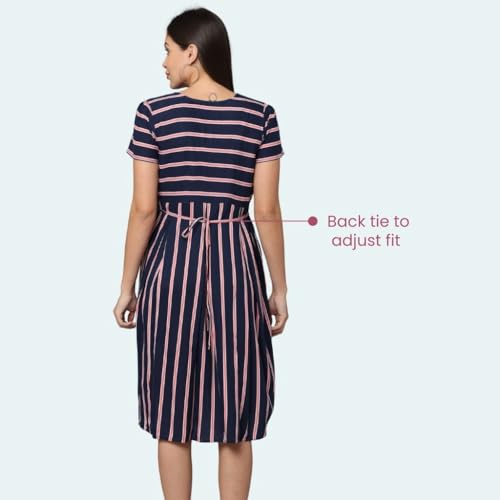 Image of Morph Maternity | Maternity Dresses for Women | Fits During Pregnancy & Post Pregnancy | Back Tie to Adjust