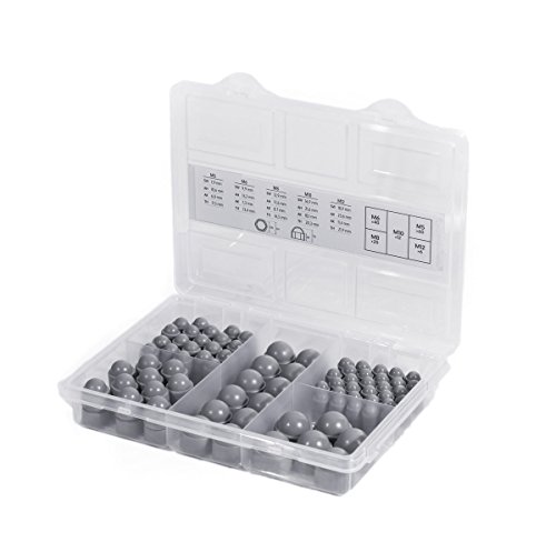 Preisvergleich Produktbild Schutzkappen Box Grau Abdeckkappen für Schrauben Blindstopfen Endkappen