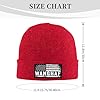 Melbrakin WANGHAF Knit hat Funny Graphic Soft Beanie Red #2