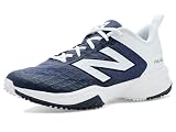 New Balance Men's Fuellcell 4040 V8 Turf-Trainer Baseball Cleats Shoe, Team Navy/White, 15
