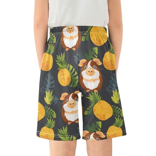 Guinea Pig Pineapple Short Pajama Pants Bottoms Soft Sleepwear with Pockets2