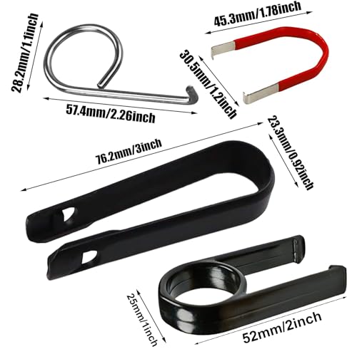 Gebildet 10pcs Werkzeug zum Entfernen der Radschraubenkappenabdeckung für Autos, 3+3+2+2 Universal-Autoverriegelungsöse, Reifenmutter, Mittelabdeckungskappenabzieher, Pinzette, Bolzenmutter