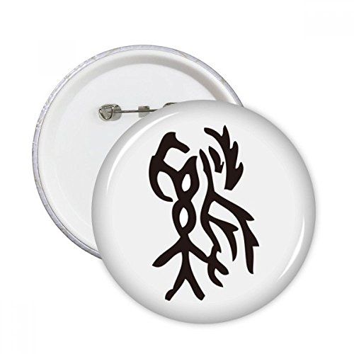 Badge Coq Signe Zodiaque Chinois de 5 pièces pour décoration de vêtements