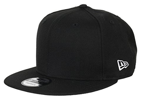 New Era Blank Black 9Fifty Snapback Cap - One-Size