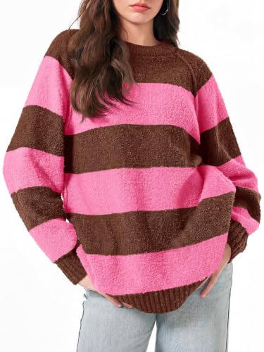 Image of Saodimallsu Womens Oversized Sweater Fuzzy Long Sleeve Casual Tunic Sweater