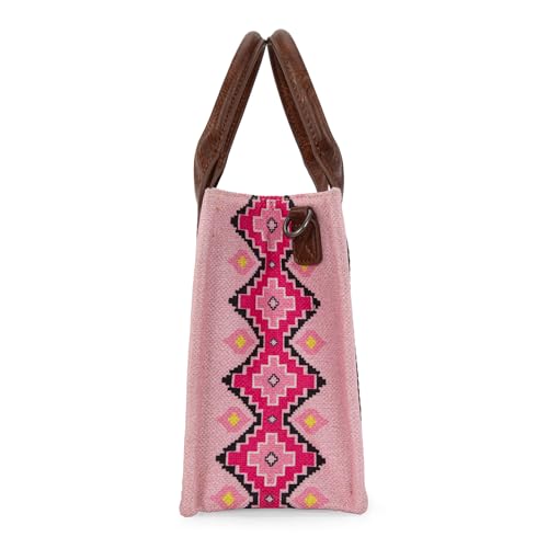 Image of Wrangler Purse Western Aztec Tote Bag Women Top Handle Handbags with Detachable Strap | Western