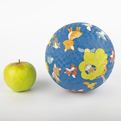 SIGIKID 43086 Kautschuk Ball Wald, blau, bunt, griffig, ab 1 Jahr, Naturkautschuk