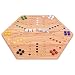AmishToyBox.com Oak Hand-Painted Double-Sided Aggravation Game Board, 16" Wide