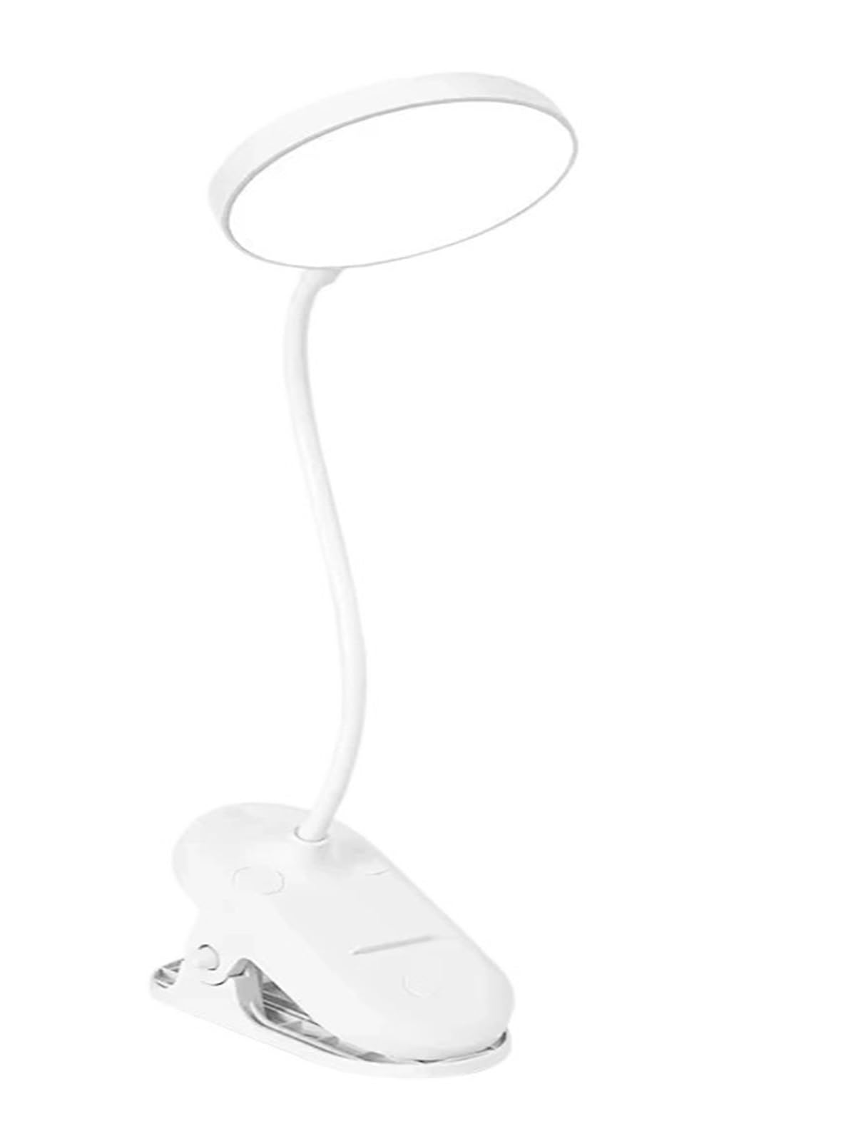 USB Plug-in Table Lamp DC5V Desk Lamp with Clip Bed Reading Book Night Light LED Desk Lamps 3 Modes Dimming Eye Protection