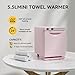 HYTOBP Hot Towel Warmer for Spa, 5.5L Thermostatic Towel Heater, 2-in-1 Professional Mini Towel Warmer, Beauty Salon and Spa Towel Warmers for Facial.(5.5L-Pink)
