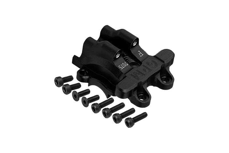 Aluminum 7075 Front Diff Cover for Arrma 1/18 Granite GROM MEGA 380 Brushed 4X4 Monster Truck ARA2102 Upgrade Parts - Black