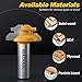 REKCKRUL Professional 45 Degree Lock Miter Router Bit - Carbide Tipped, 1/2