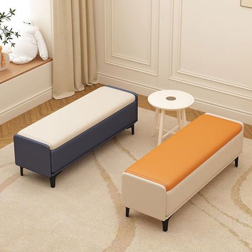 Banc à chaussures avec rangement caché pour couloir et bout de lit