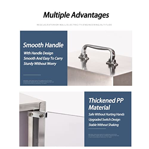 Image of Wall-Mounted Lockable Mobile Phone Storage Box with Handle - 12-Slot Safe Deposit Case for Office /Classroom Staff - Secure Cell Phone,48slots