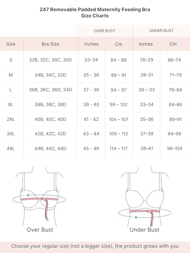 Image of ZELENA Maternity Padded Bra | Removable Cups, Broad Waistband | Soft Stretchable Modal Fabric | Easy Pull Nursing Bra for Pregnancy and Breastfeeding