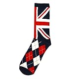 Cotton Rich Socks Mens Union Jack UJ British Flag s Size: UK 7-11, US 8-12 and EU 41-46 London Souvenir - Image 5