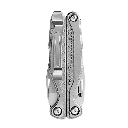 LEATHERMAN, Charge Plus TTi Titanium Multitool with Scissors and Premium Replaceable Wire Cutters, Stainless Steel, Built in the USA