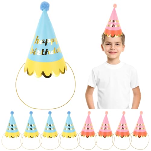 Chapeaux coniques pour fête d'anniversaire : carton rigide anti-déchirure
