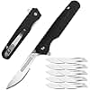 edcfans EDC Folding Scalpel Knife: G10 Handle, EDC Pocket Utility Knife with 10 Replaceable Scalpel Blades.