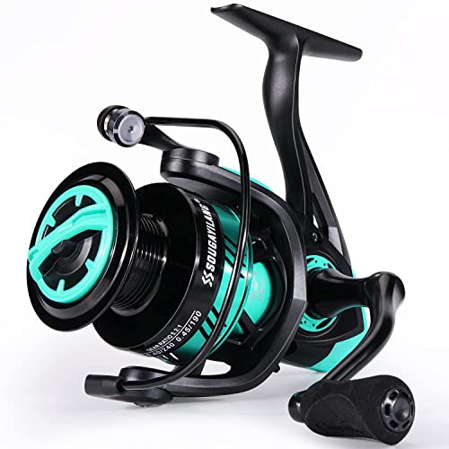 Moulinet de pêche anti-perruque Sougayilang 2000 vert en aluminium