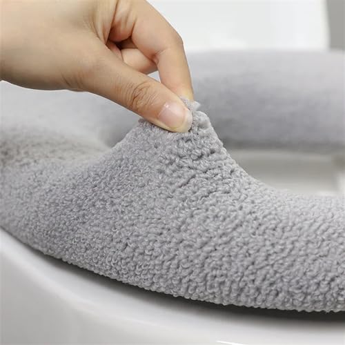 Funda para asiento de inodoro de invierno acolchada y cómoda 3