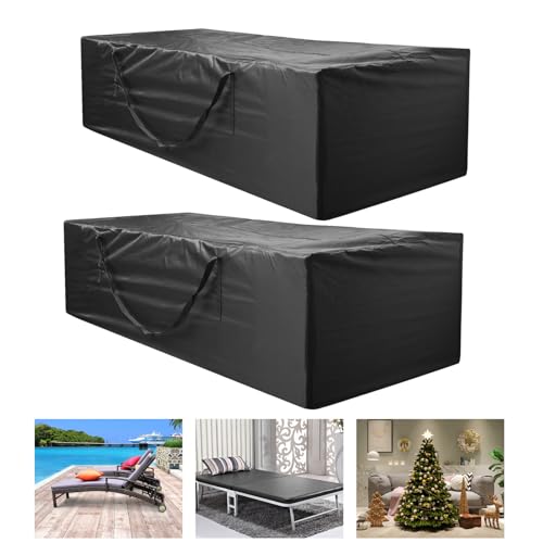 KOCKABC 2 Pack Outdoor Patio Cushion Storage Bag 68