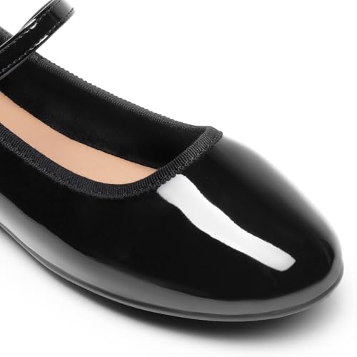 DREAM PAIRS Women's Ballet Flats Mary Jane Shoes, Round Toe Comfortable Dressy Casual Slip-on Work Daily Soft Flat Shoes,Size 6.5,Black-Pat,SDFA2441W - image 2