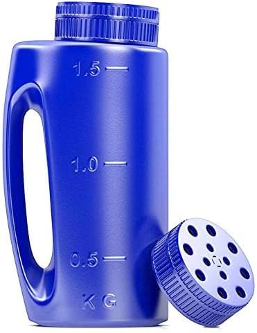 GOBIWM Hand Held Spreader,Spot Spreader,Hand Spreader Shaker For Seed,Salt, De-Icer, Ice Melt, Earth Food And Fertilizer,Multiple Opening Sizes For Any Need (2L)