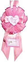 Baby Bow Pink Heart Stork with Embroidery, pink