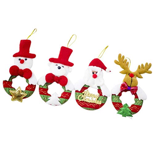 Toyvian Natal Pendurado Bonecos de Tecido Ãrvore de Natal Pendurado Papai Noel Boneco de Neve Urso A