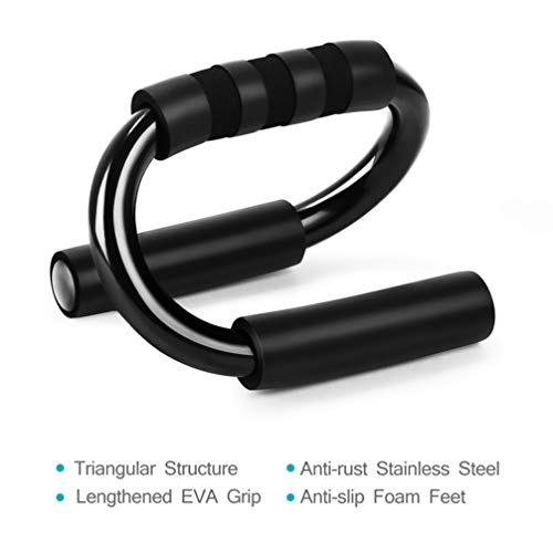 BESPORTBLE Um par de suportes de empurrar para musculação, equipamento esportivo tipo S, ferramenta