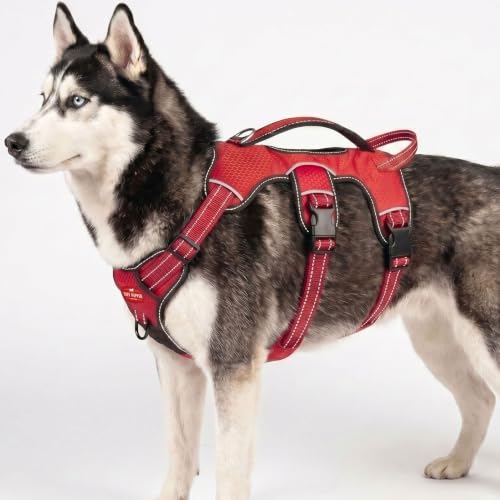Image of Tracker - No Pull Dog Harness | Front And Back Leash Attachment Points | 3M Reflective Stitching Increases Safety At Night | 5 Point Adjustable Fit Harness For Dogs | Padded Dog Harness For Comfort
