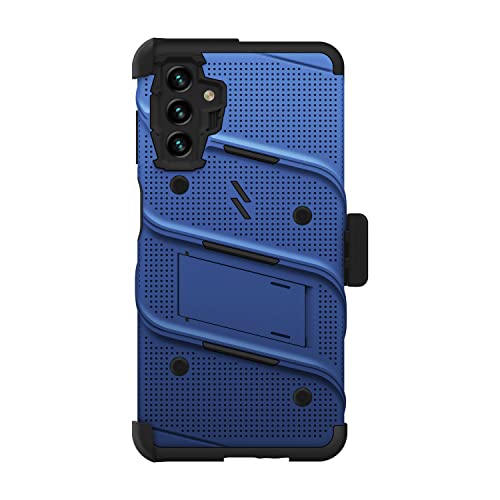 Funda Galaxy A13 5G ZIZO Bolt con protector de pantalla kickstand y cordón azul 2