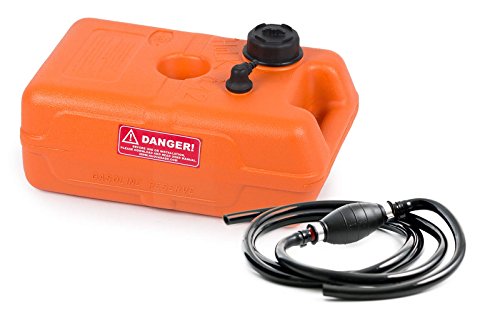 wellenshop Benzintank Bootstank 12 Liter mit Pumpball und Benzinschlauch 2,15 m