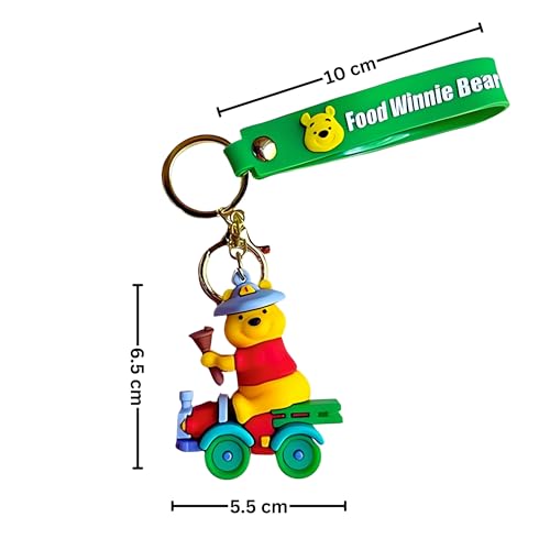 Image of Cute 3D Keychain | Keyring & Quirky Bag Charm | Hard Silicone, Unbreakable | Travel Essential | Kids Friendly | Strap & Bag Hook