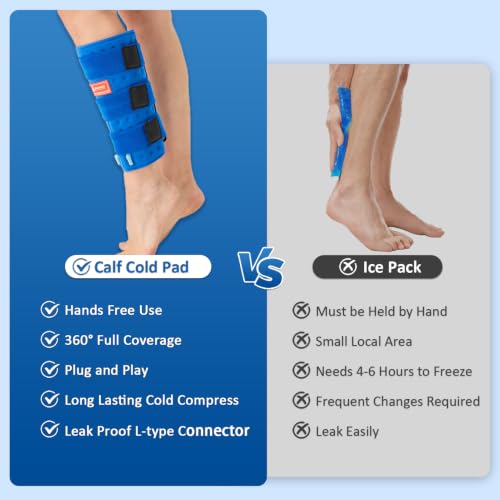 Image of Cold Therapy Shin and Calf Pad Attachment for Aokeste Ice Machine