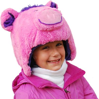 Crazeeheads Plush Helmet Covers - Great For Skiing, Snowboarding, Winter Fun, Girls & Boys Accessories, Cool Animal Helmets Cover For Kids And Adults (Poppi The Pig) #TOP3