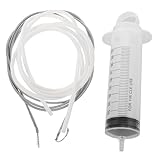 CHILDWEET Kit per Pulizia Scarico Tetto Apribile Auto con Spazzola Flessibile e Siringa Strumento Professionale per Disostruzione Tubazioni e Pulizia Scarichi Frigorifero e Acquari