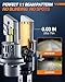 SEALIGHT H4 30000LM Super Bright H4 Bulbs, 1:1 Mini S1-PRO 9003 Fog Driving Bulbs, 20000RPM Cooling Fan H4/9003, IP67, 3MIN Play and Plug, Pack of 2