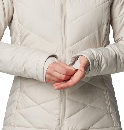 Image of Columbia Women's Omni-Heat Reflective Heavenly Hooded Hiking & Trekking Down Standard Length Jacket