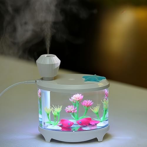 Quiet Mini Air Humidifier for Bedroom with Colorful Night Light